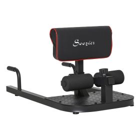 3 in 1 Padded Push Up Sit Up Squat Machine, Home Gym Fitness Equipment, Black