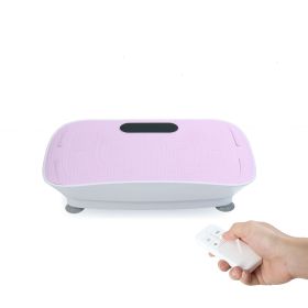 Silent Vibration Platform Crazy Fitness Massage 10-Frequency Weight Loss & Fat Burner Body Shaking Machine For Unisex Pink
