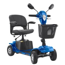 Heavy-Duty 4 Wheel Mobility Scooter for Adults & Seniors - Folding Electric Powered Mobility Scooter & 12 Mile Long Range (Quantity: 4 Wheels, Range (km): 25 km)